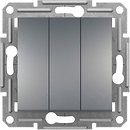 Фото Schneider Выключатель Asfora EPH2100162 трехклавишный
