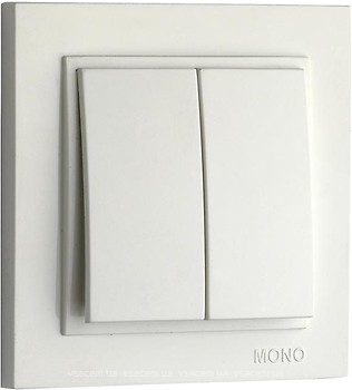 Фото Mono Electric Выключатель Despina 102-010025-102 двухклавишный