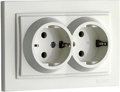 Фото Mono Electric Розетка Despina 102-190004-120 двухместная с заземлением