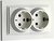 Фото Mono Electric Розетка Despina 102-190004-120 двухместная с заземлением