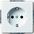 Фото ABB Розетка Future 20 EUC-84 одинарная с заземлением