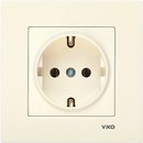 Фото Viko Розетка Karre 90960108 одинарная с заземлением