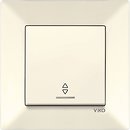 Фото Viko Выключатель Meridian 90970263-WH одноклавишный проходной с подсветкой