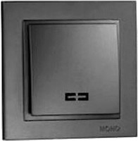 Фото Mono Electric Выключатель Despina 102-202025-101 одноклавишный с подсветкой