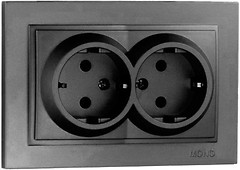 Фото Mono Electric Розетка Despina 102-202004-120 двухместная с заземлением