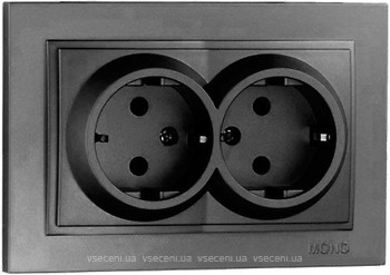 Фото Mono Electric Розетка Despina 102-202004-120 двухместная с заземлением