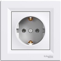 Фото Schneider Розетка Asfora EPH2920221 с заземлением, 5 шт