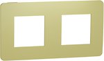 Фото Schneider Рамка Unica New NU280412 двухпостовая