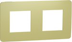 Фото Schneider Рамка Unica New NU280411 двухпостовая