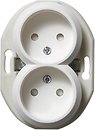 Фото Schneider Розетка Renova WDE011121 двойная с защитными шторками