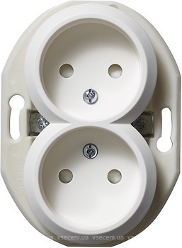 Фото Schneider Розетка Renova WDE011121 двойная с защитными шторками
