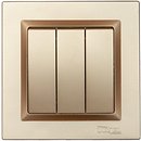 Фото Luxel Выключатель Jazz 9613 трехклавишный