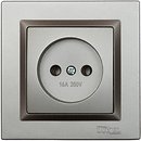 Фото Luxel Розетка Jazz 9701 одинарная без заземления
