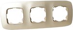 Фото Horoz Electric Рамка ELA 112-007-0013-030 трехпостовая золотая