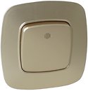 Фото Horoz Electric Выключатель ELA 112-007-0003-030 одноклавишный с подсветкой золотой