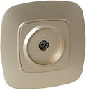 Фото Horoz Electric Розетка ELA 112-007-0009-030 телевизионная проходная золотая