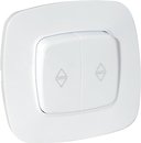 Фото Horoz Electric Выключатель ELA 112-007-0016-010 двухклавишный проходной белый