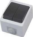 Фото Horoz Electric Выключатель Atom 112-100-0006 двухклавишный