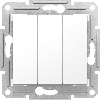 Фото Schneider Выключатель Sedna SDN0300621 трехклавишный