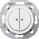 Фото Schneider Кнопочный выключатель Renova WDE011071 двухклавишный с подсветкой