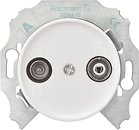 Фото Schneider Розетка Renova WDE011721 телевизионная + радио проходная