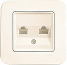 Фото Viko Розетка Rollina 90421034 компьютерная двойная