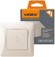 Фото Videx Кнопочный выключатель Binera VF-BNDB1-CR звонок (26110)