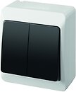 Фото Elektro-Plast Выключатель Hermes 0332-01 двухклавишный