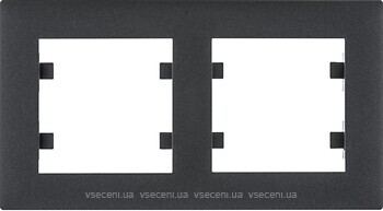 Фото Hager Рамка Lumina Intens WL5723 двухпостовая горизонтальная