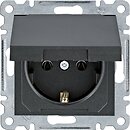Фото Hager Розетка Lumina WL1153 одинарная с заземлением и крышкой