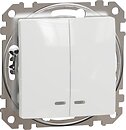 Фото Schneider Electric Выключатель Sedna Design двухклавишный (SDD111105L)