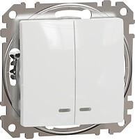 Фото Schneider Electric Выключатель Sedna Design двухклавишный (SDD111105L)