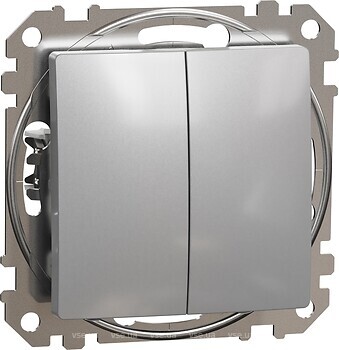 Фото Schneider Electric Выключатель Sedna Design двухклавишный (SDD113105)