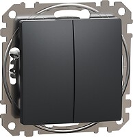 Фото Schneider Electric Выключатель Sedna Design двухклавишный (SDD114105)