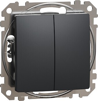 Фото Schneider Electric Выключатель Sedna Design двухклавишный (SDD114105)