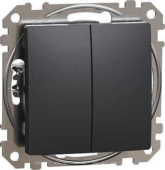Фото Schneider Electric Выключатель Sedna Design двухклавишный (SDD114108)