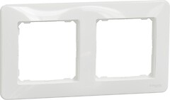 Фото Schneider Electric Рамка Sedna Design двухпостовая горизонтальная (SDD311802)