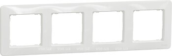 Фото Schneider Electric Рамка Sedna Design четырехпостовая горизонтальная (SDD311804)
