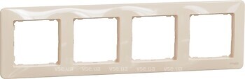 Фото Schneider Electric Рамка Sedna Design четырехпостовая горизонтальная (SDD312804)