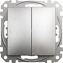 Фото Schneider Electric Выключатель Sedna Elements двухклавишный (SDD170108)