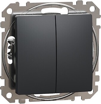 Фото Schneider Electric Выключатель Sedna Design & Elements двухклавишный (SDD114118)