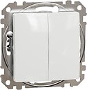 Фото Schneider Electric Выключатель Sedna Design & Elements двухклавишный (SDD111118)