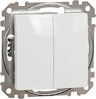 Фото Schneider Electric Выключатель Sedna Design & Elements двухклавишный (SDD111118)