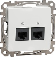 Фото Schneider Розетка Sedna Design компьютерная двойная (SDD111452)