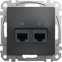 Фото Schneider Розетка Sedna Design компьютерная двойная (SDD114452)