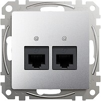 Фото Schneider Розетка Sedna Design компьютерная двойная (SDD113452)