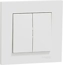 Фото Schneider Electric Выключатель Miluz ED двухклавишный (WDE012S66)