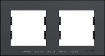 Фото Schneider Electric Рамка Miluz ED двухпостовая горизонтальная (WDE014A02)