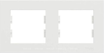 Фото Schneider Electric Рамка Miluz ED двухпостовая горизонтальная (WDE012A02)