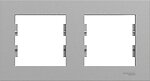 Фото Schneider Electric Рамка Miluz ED двухпостовая горизонтальная (WDE013A02)